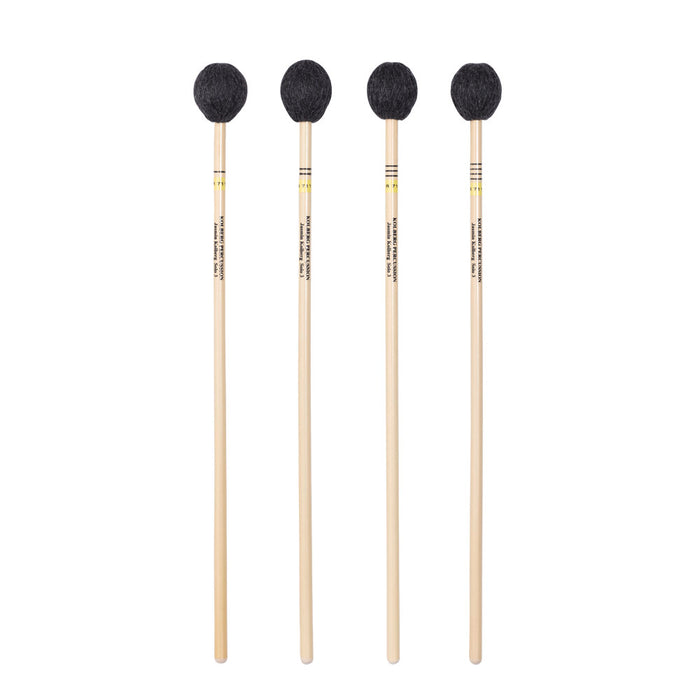 Kolberg R711 marimba mallets Jasmin Kolberg Solo 3 yellow set of 4 rattan