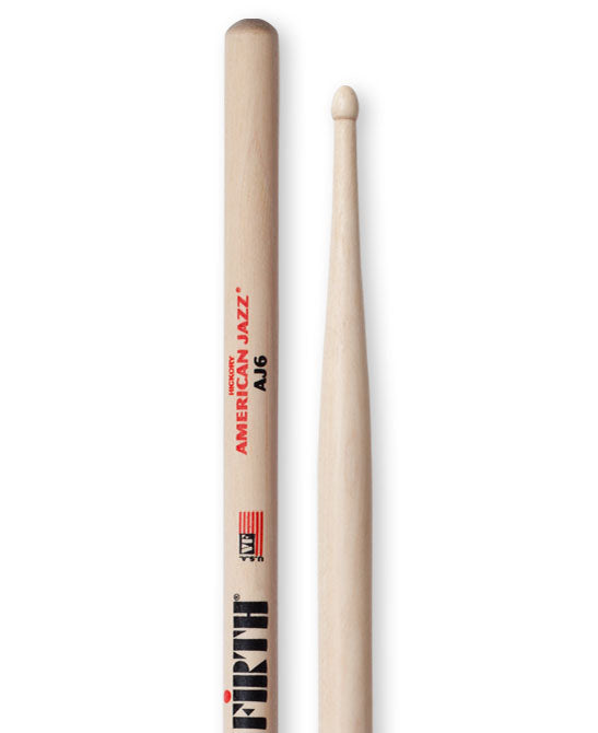 Baguettes de caisse claire Vic Firth American Jazz AJ6