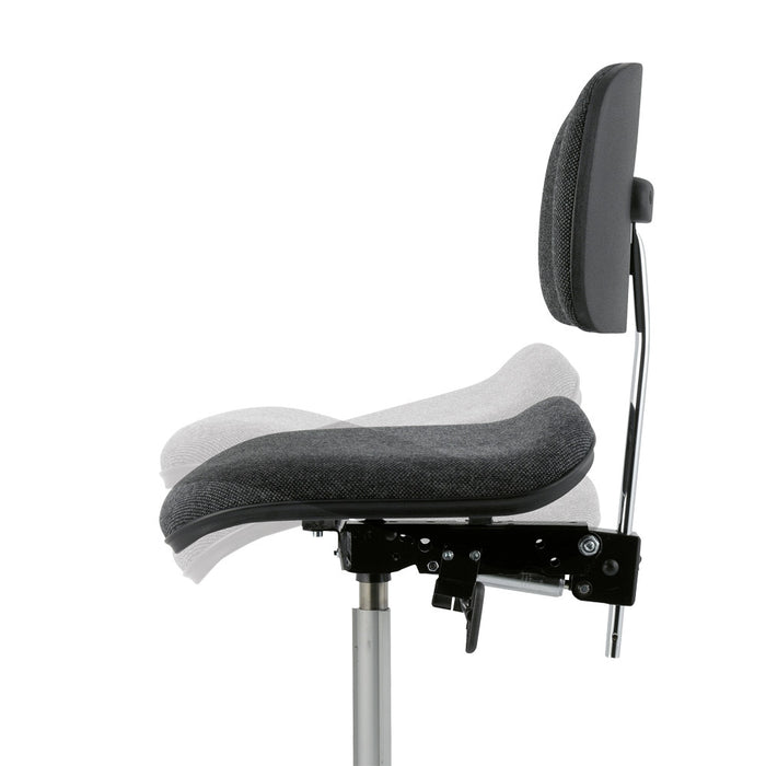 Kolberg 3114DD.S-9250 Swivelling Conductor's Chair with Platform Wine-Red S-shape