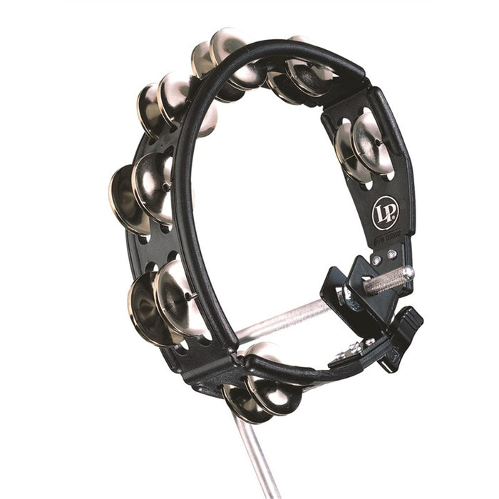 LP Cyclops Steel Jingles Black Mountable Tambourine