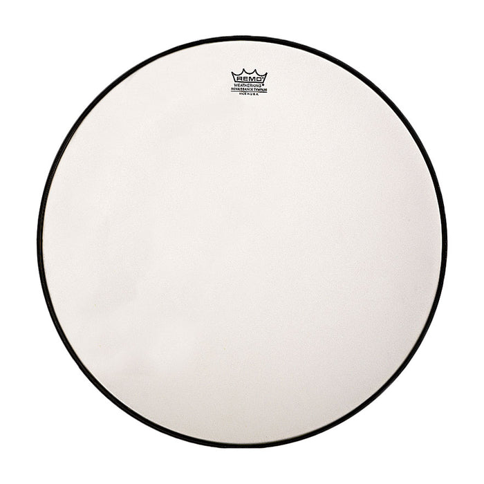 Peau de timbale Remo Renaissance 34po avec Aluminum Insert Ring et Hazy Film