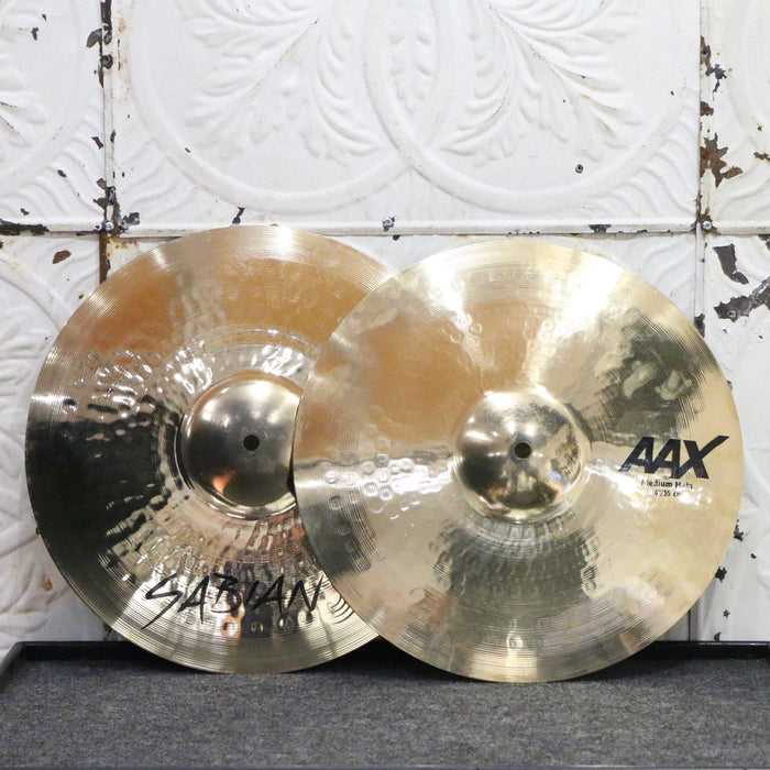 Cymbales hi-hat Sabian AAX Medium Brilliant 14po