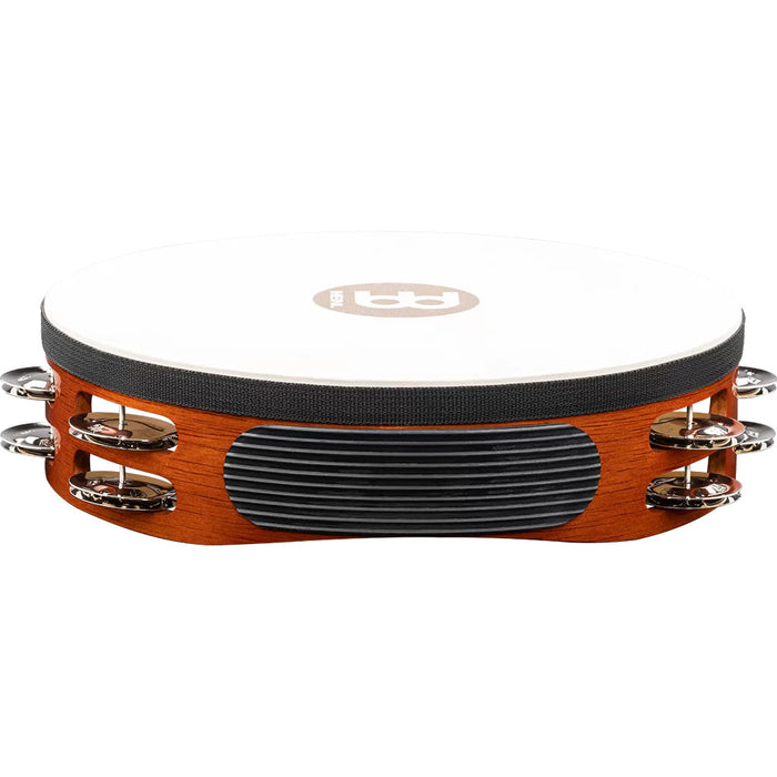 Meinl Traditional Goatskin Wood Tambourine 2 rows steel jingles