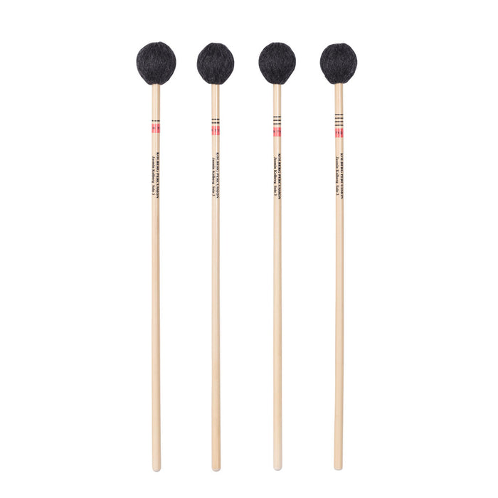 Kolberg R710 marimba mallets Jasmin Solo 3 red, set of 4, rattan