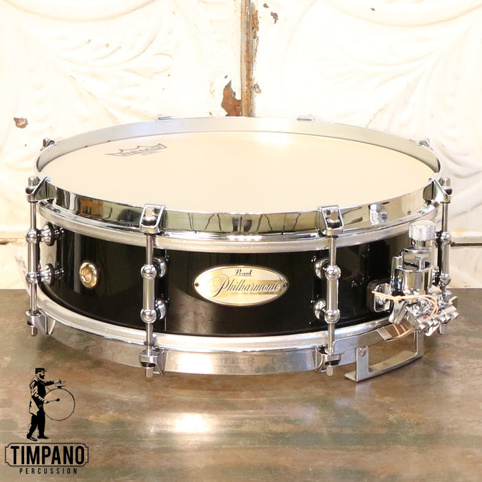 Pearl Philharmonic Concert Snare Drum Maple 13X4in Piano Black