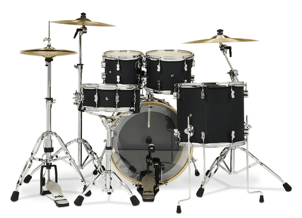 PDP Concept Maple Satin Black CR HW 5PC Drumkit