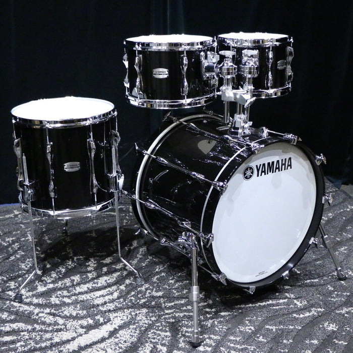 Yamaha Recording Custom Solid Black 20-10-12-14po + tom holder