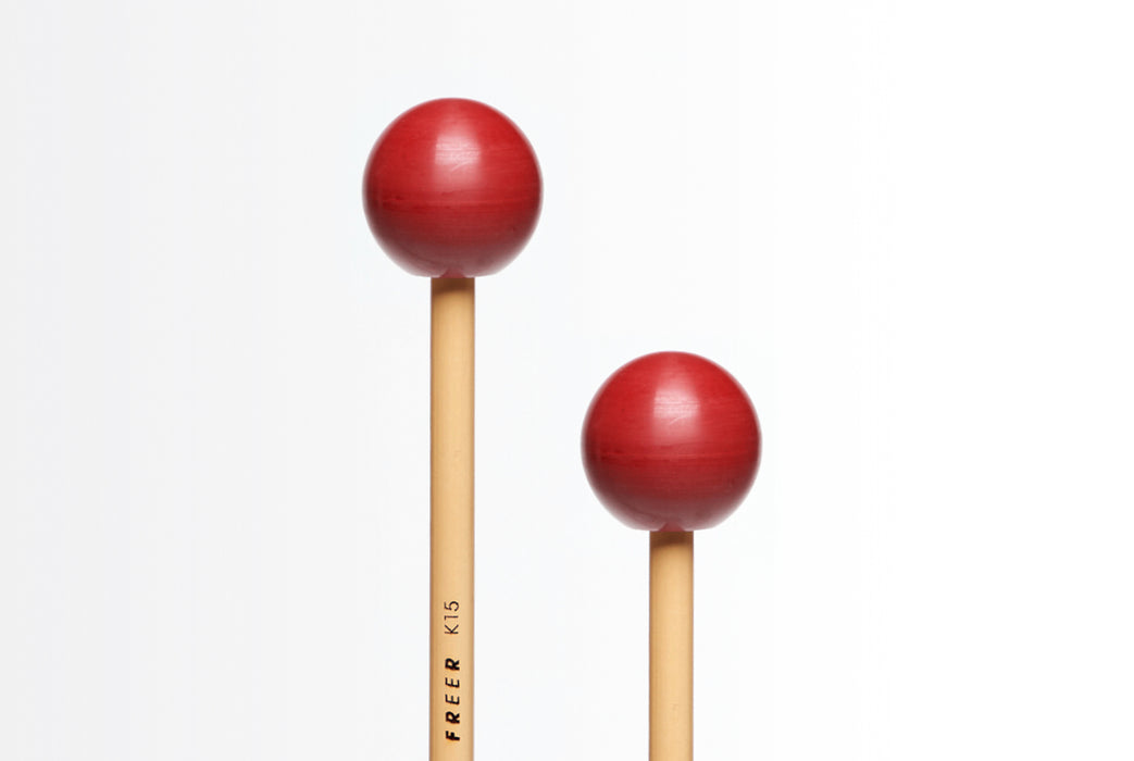 Freer Percussion K15 Small Cherry Red Phenolic/Brass Insert