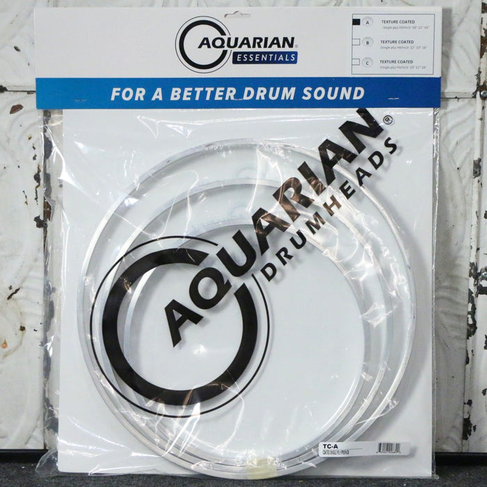 Aquarian Texture Coated Head Pack 10-12-14in