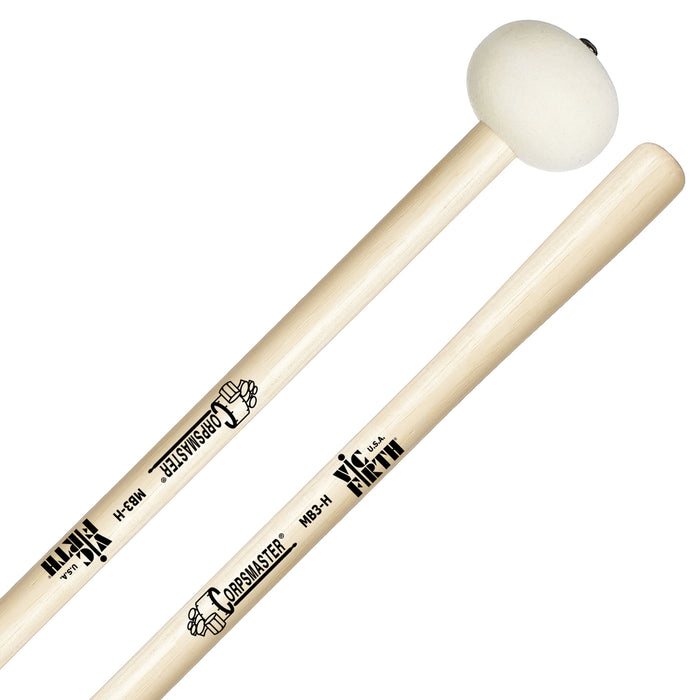 Baguettes de grosse caisse Vic Firth MB3H Dur Large (paire)