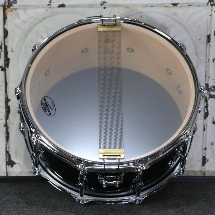 Canopus Type-R BULLET Snare Drum 14X6.5in Black Metallic Lacquer