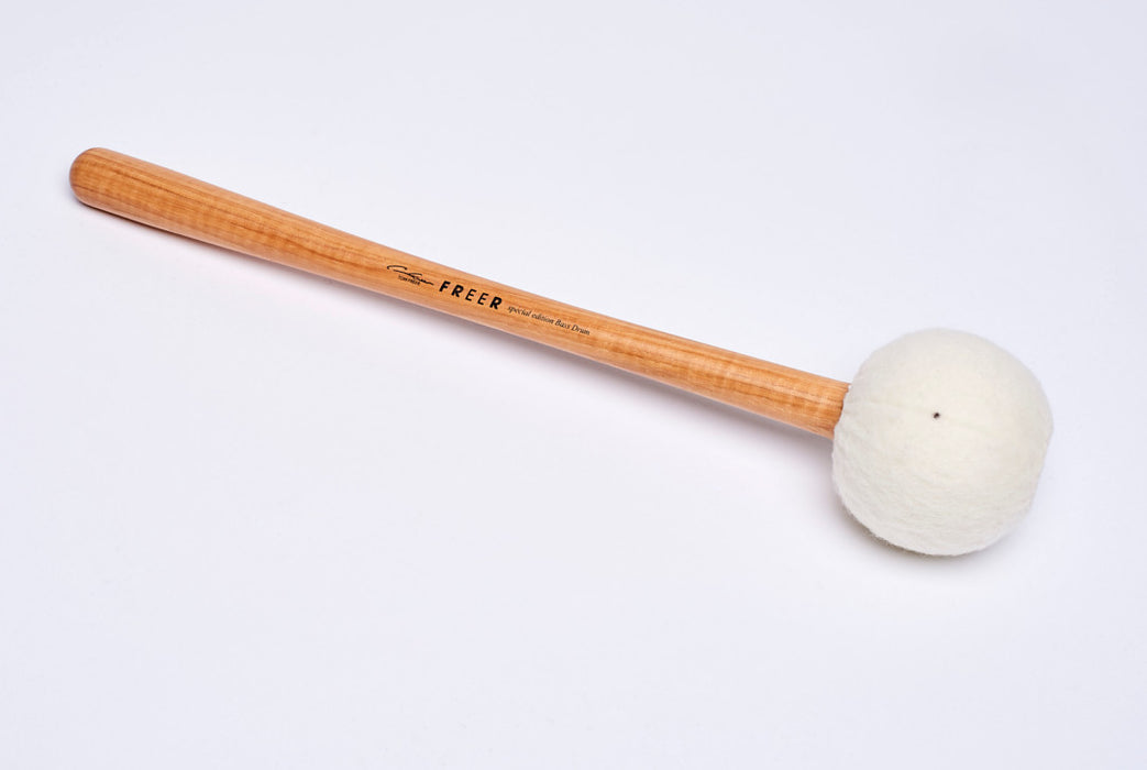 Freer Percussion BD5H Extra Large Soft Bass Drum Mallet Hickory