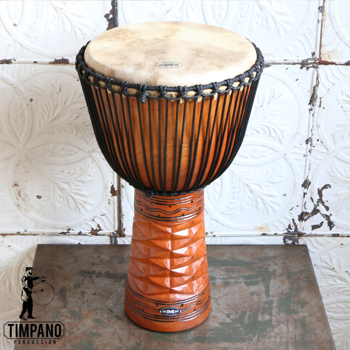 GMP Djembe Pro Series 65cm (Diamond Carving Natural)