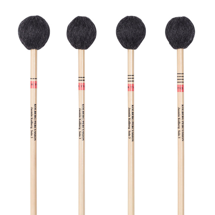 Kolberg R710 marimba mallets Jasmin Kolberg Solo 3 red, set of 4 rattan