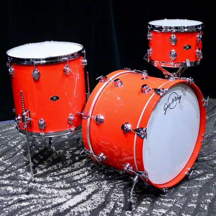 George Way Aristocrat Acacia Drumkit 22-12-16in - Hot Red