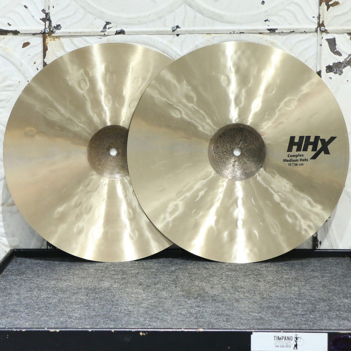 Cymbales hi-hat Sabian HHX Complex Medium 15po